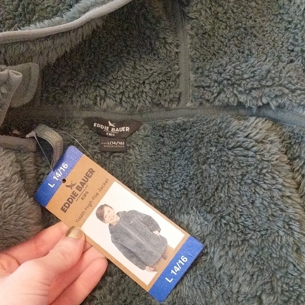 Eddie Bauer Green Fleece Jacket
